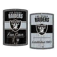 Las Vegas Raiders - 16'' x 23'' Home & Away Logos to History Sign Set