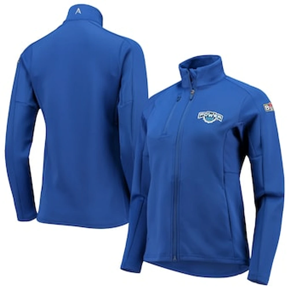 Women's Antigua Royal Power Logo Generation Full-Zip Jacket