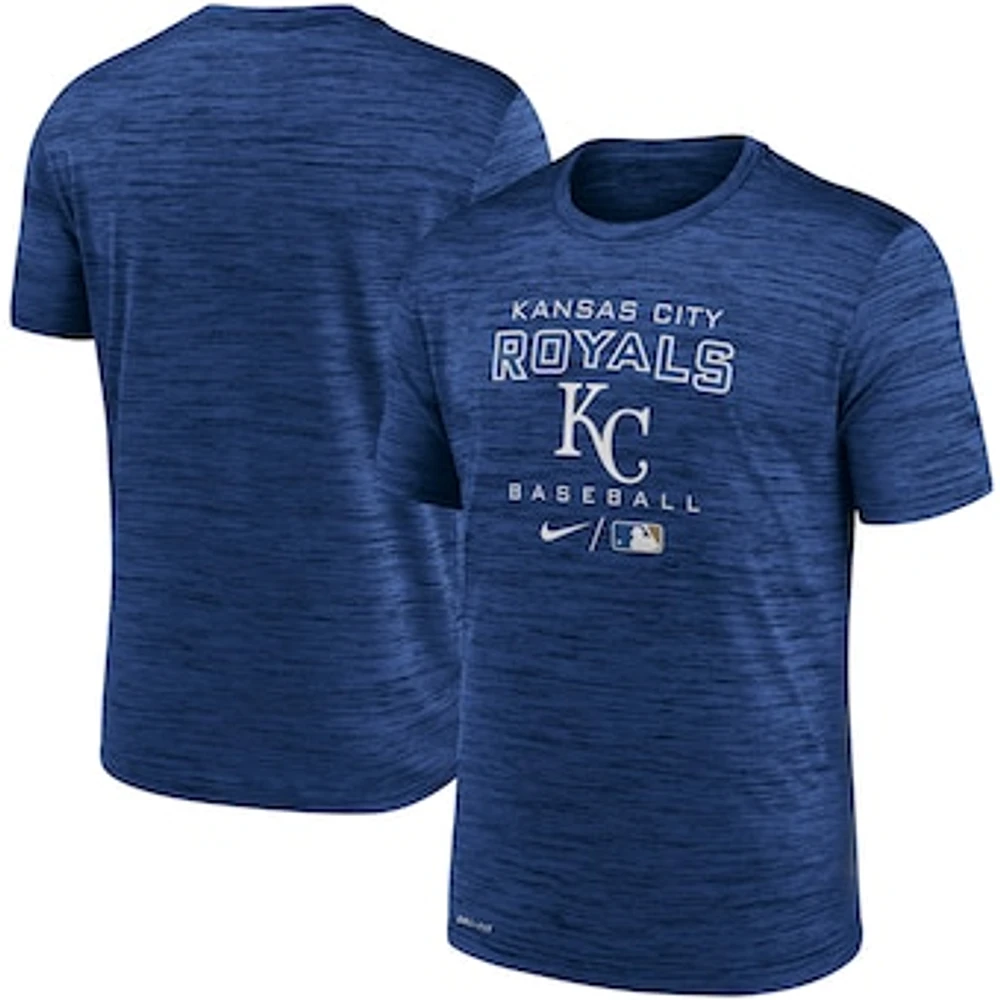 Men's Nike Royal Kansas City Royals Authentic Collection Velocity Practice Performance T-Shirt