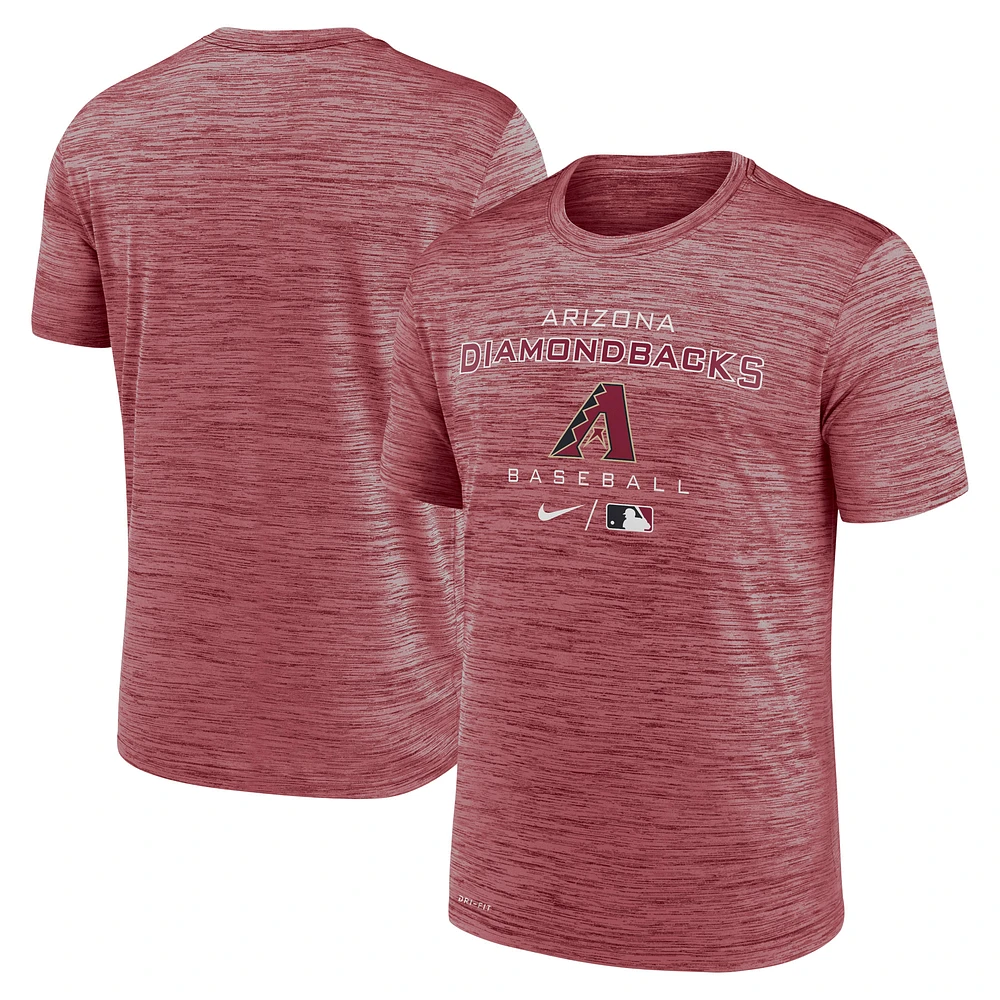 Men's Nike Red Arizona Diamondbacks Authentic Collection Velocity Practice Performance T-Shirt