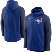 Men's Nike Royal/Navy Toronto Blue Jays Authentic Collection Performance Raglan Full-Zip Hoodie