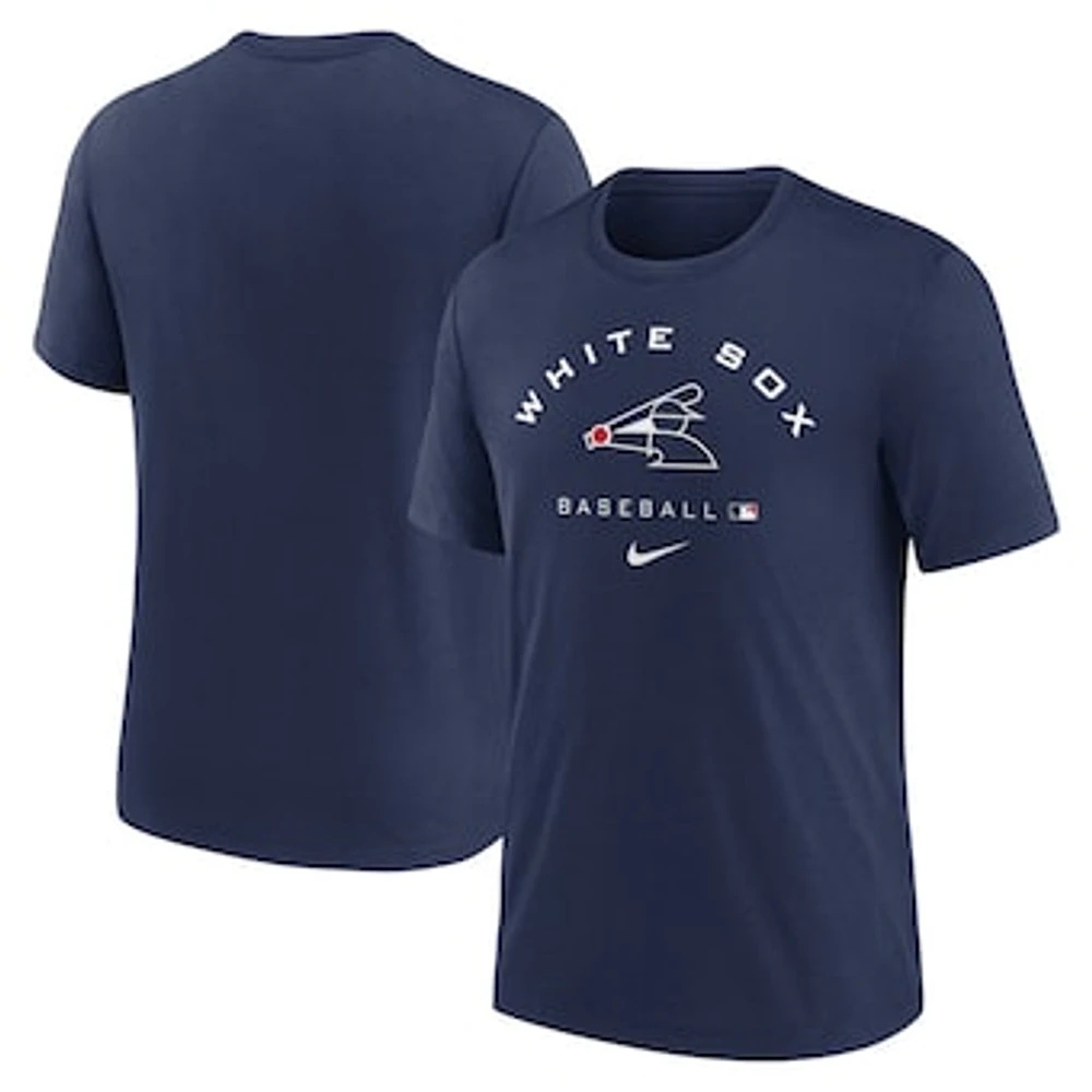 Men's Nike Navy Chicago White Sox Authentic Collection Tri-Blend Performance T-Shirt