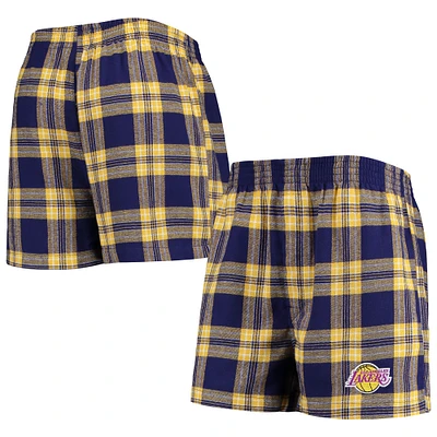 Men's Concepts Sport Purple/Gold Los Angeles Lakers Fall '21 Takeaway Boxers