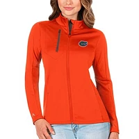 Women's Antigua /Charcoal Florida Gators Generation Full-Zip Jacket