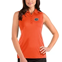 Women's Antigua Florida Gators Tribute Sleeveless Polo