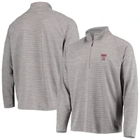 Men's Tommy Bahama Charcoal Texas Tech Red Raiders Play Action Raglan Half-Zip Jacket