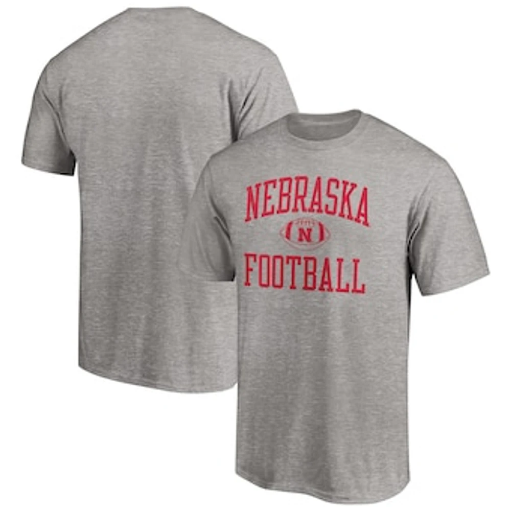 Men's Fanatics Heathered Gray Nebraska Huskers First Sprint Team T-Shirt