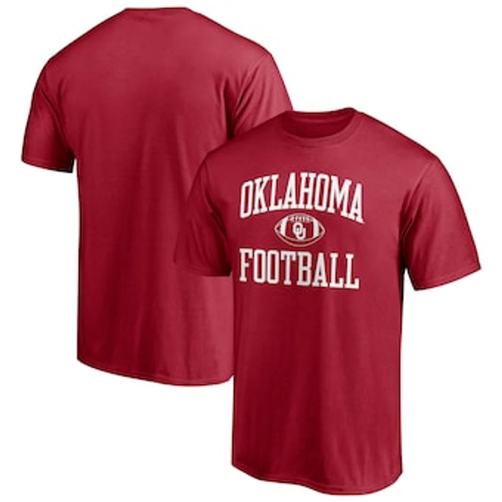 Men's Fanatics Crimson Oklahoma Sooners First Sprint Team T-Shirt