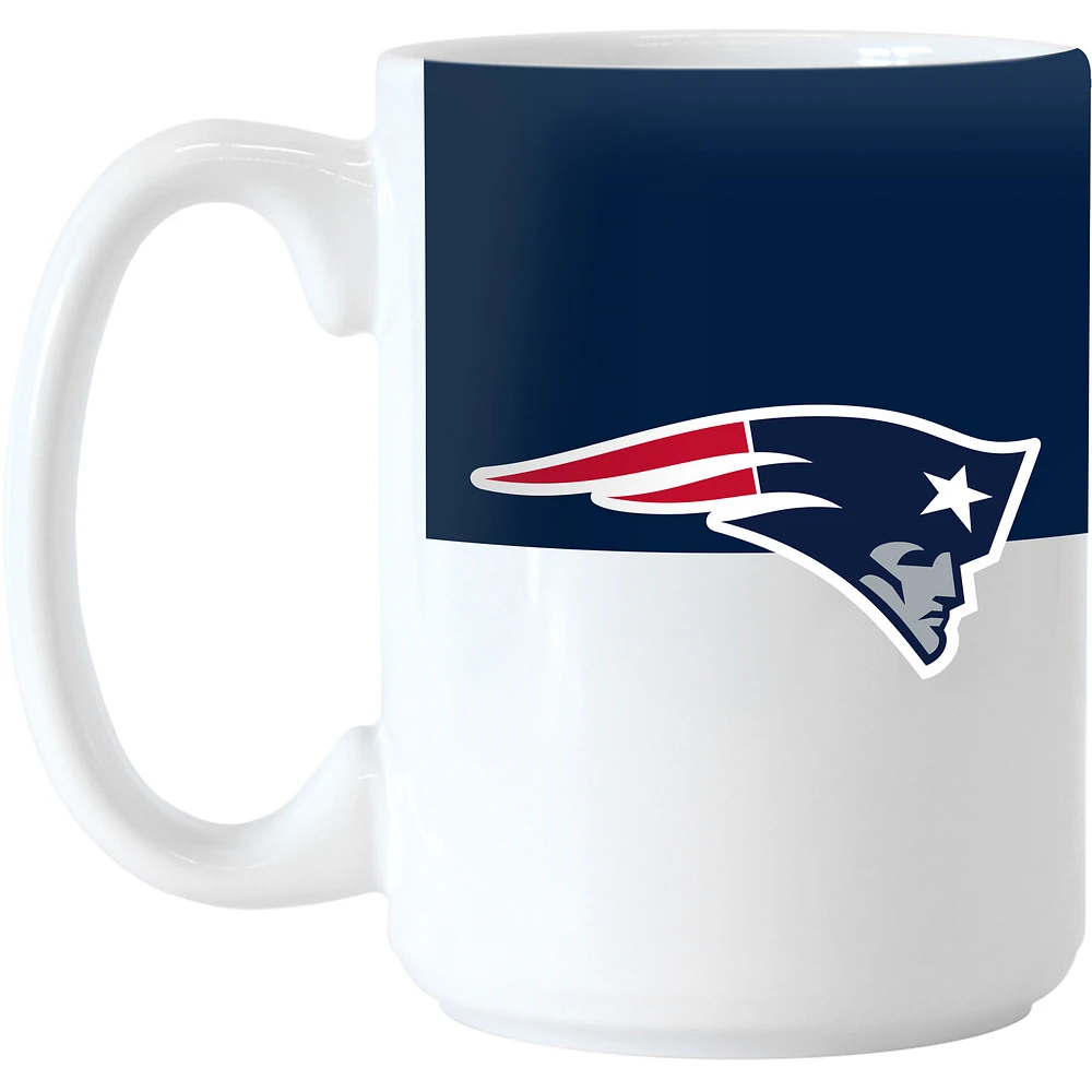 New England Patriots 15oz. Colorblock Mug