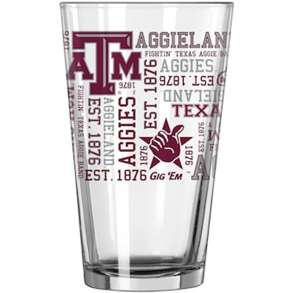 Texas A&M Aggies 16oz. Team Spirit Pint Glass