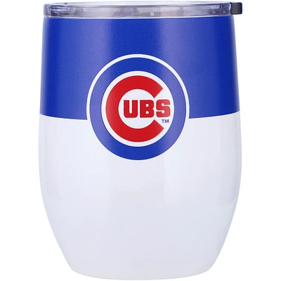 Chicago Cubs 16oz. Colorblock Stainless Steel Curved Tumbler