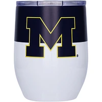 Michigan Wolverines 16oz. Colorblock Stainless Steel Curved Tumbler