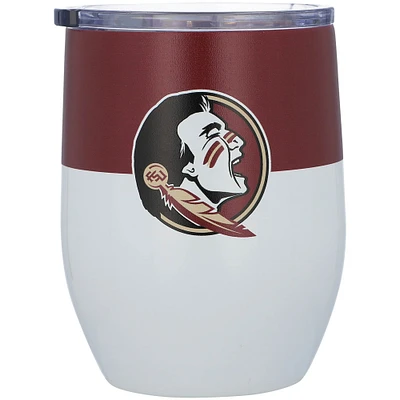 Florida State Seminoles 16oz. Colorblock Stainless Steel Curved Tumbler