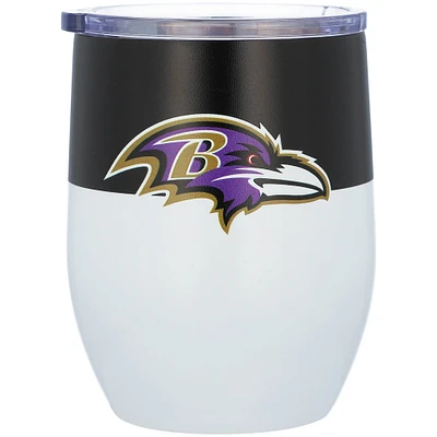 Baltimore Ravens 16oz. Colorblock Stainless Steel Curved Tumbler