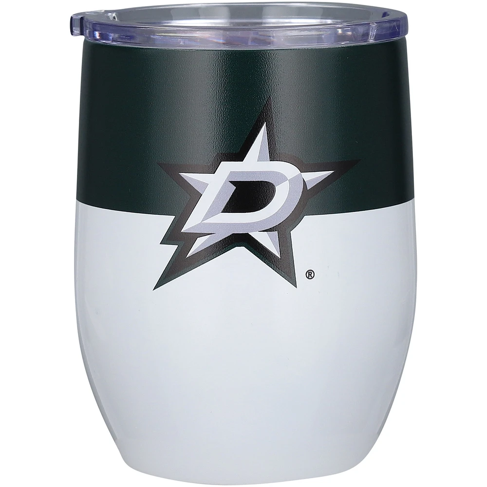 Dallas Stars 16oz. Colorblock Stainless Steel Curved Tumbler