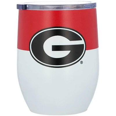 Georgia Bulldogs 16oz. Colorblock Stainless Steel Curved Tumbler