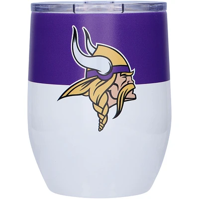 Minnesota Vikings 16oz. Colorblock Stainless Steel Curved Tumbler