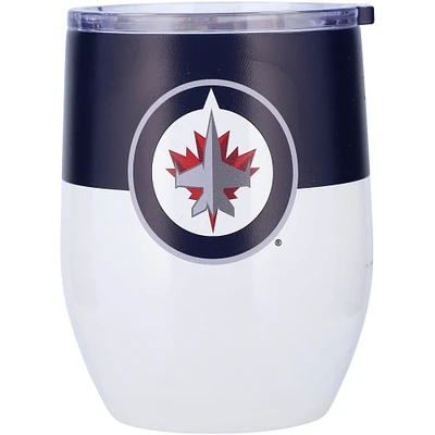 Winnipeg Jets 16oz. Colorblock Stainless Steel Curved Tumbler