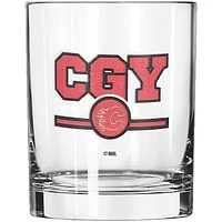 Calgary Flames Letterman 14oz. Rocks Glass