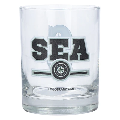 Seattle Mariners Letterman 14oz. Rocks Glass