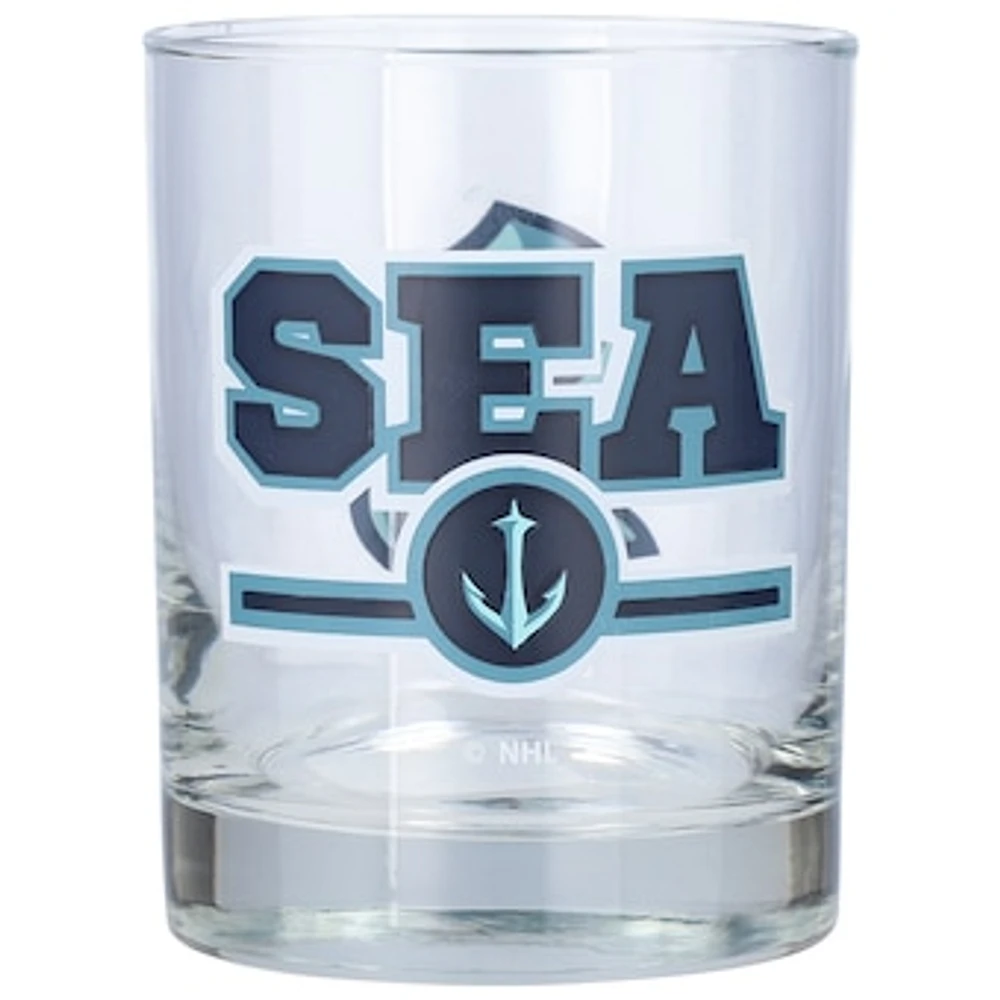 Seattle Kraken Letterman 14oz. Rocks Glass