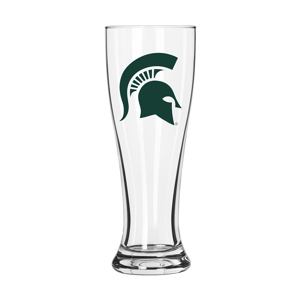 Michigan State Spartans Letterman Logo 16oz. Pilsner Glass