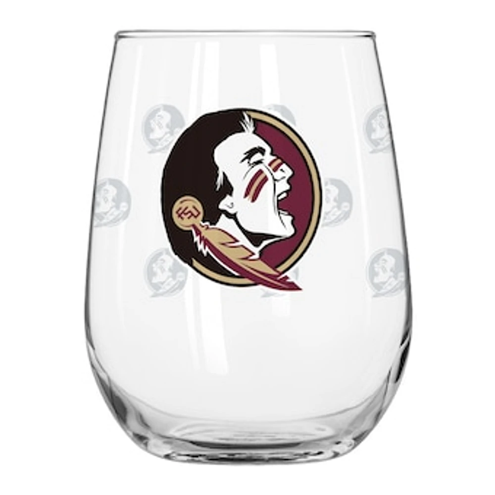 Florida State Seminoles 16oz. Satin-Etched Logo Curved Beverage Glass