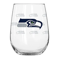 Seattle Seahawks 16oz. Satin-Etched Logo Curved Beverage Glass