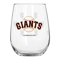 San Francisco Giants 16oz. Satin-Etched Logo Curved Beverage Glass