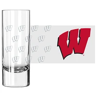 Wisconsin Badgers 2.5oz. Satin-Etched Tall Shot Glass