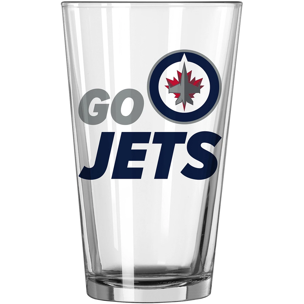 Winnipeg Jets 16oz. Team Slogan Pint Glass