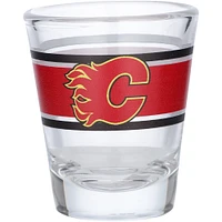 Calgary Flames 2oz. Stripe Shot Glass