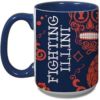 Illinois Fighting Illini 15oz. Java Dia de los Muertos Mug