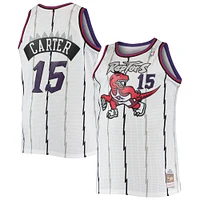 Men's Mitchell & Ness Vince Carter White Toronto Raptors 1998/99 Big Tall Hardwood Classics Swingman Jersey