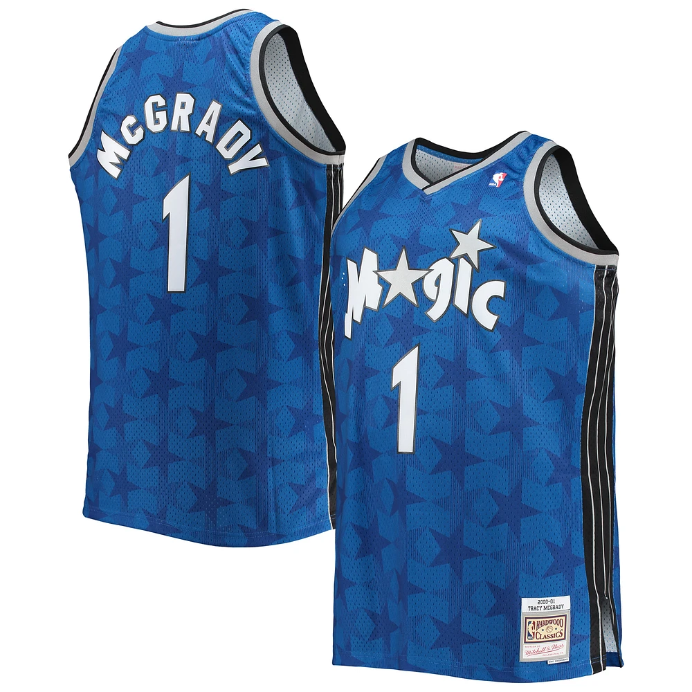 Men's Mitchell & Ness Tracy McGrady Blue Orlando Magic Big Tall 2000/01 Hardwood Classics Swingman Jersey