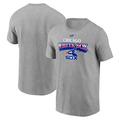 Men's Nike Heathered Charcoal Chicago White Sox Cooperstown Collection Rewind Arch T-Shirt