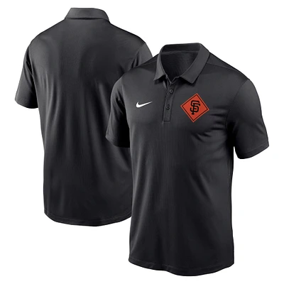 Men's Nike Black San Francisco Giants Diamond Icon Franchise Performance Polo