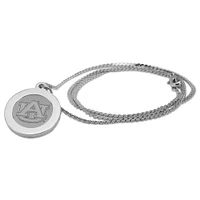 Auburn Tigers Silver Pendant Necklace