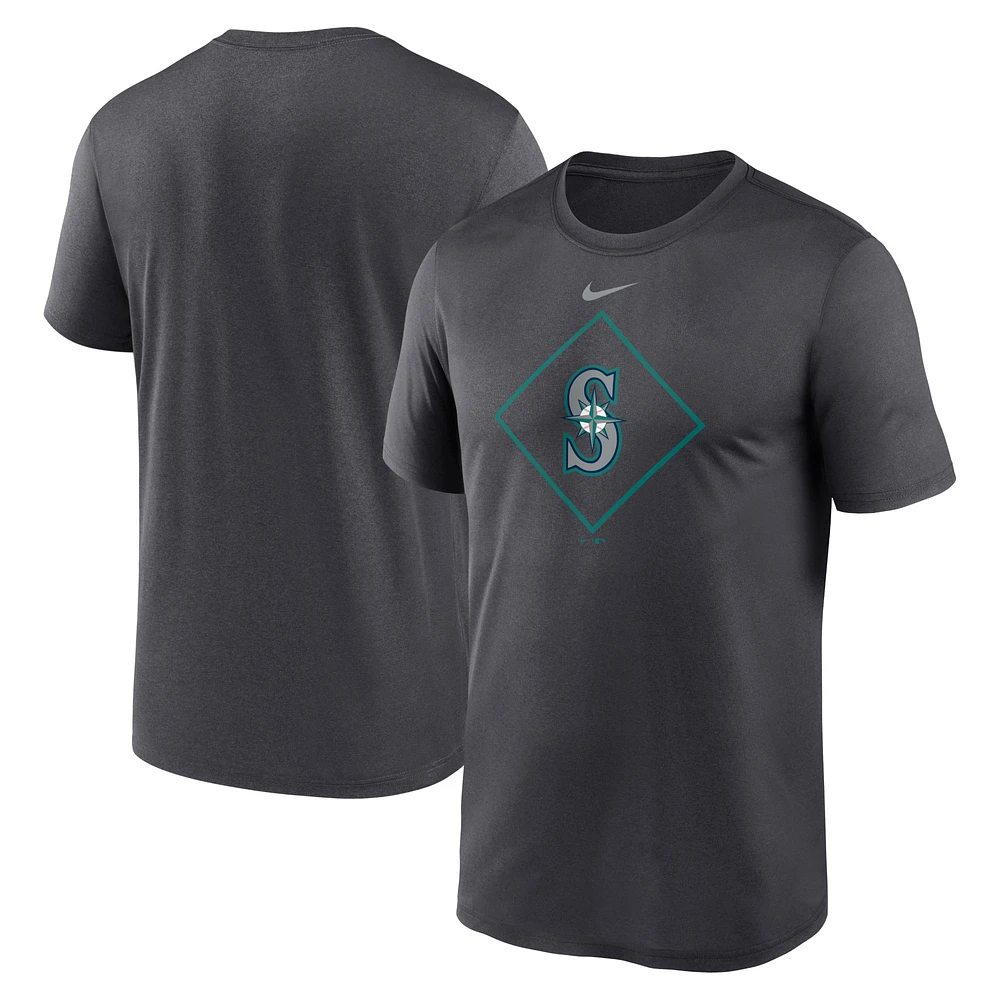 Men's Nike Anthracite Seattle Mariners Legend Icon Performance T-Shirt