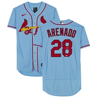 Nolan Arenado St. Louis Cardinals Autographed Light Blue Nike Authentic Jersey