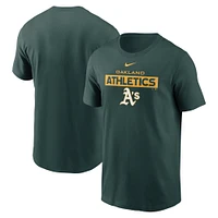 Men's Nike Green Oakland Athletics Team T-Shirt