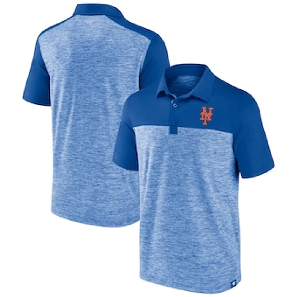 Men's Fanatics Royal New York Mets Iconic Omni Brushed Space-Dye Polo