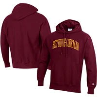 Men's Champion Maroon Bethune-Cookman Wildcats Tall Arch Pullover Hoodie