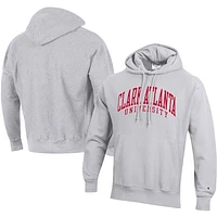 Men's Champion Gray Clark Atlanta University Panthers Tall Arch Pullover Hoodie