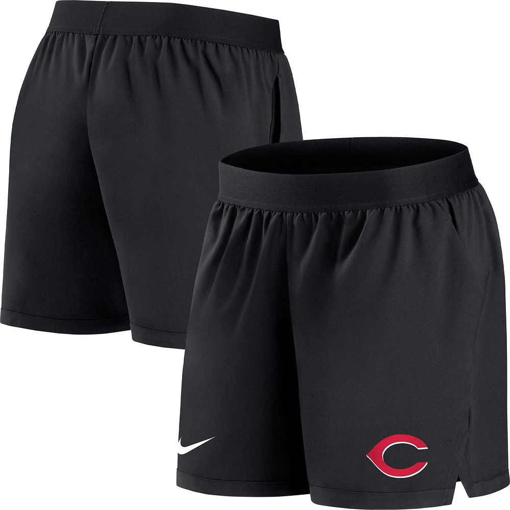 Women's Nike Black Cincinnati Reds Authentic Collection Flex Vent Max Performance Shorts