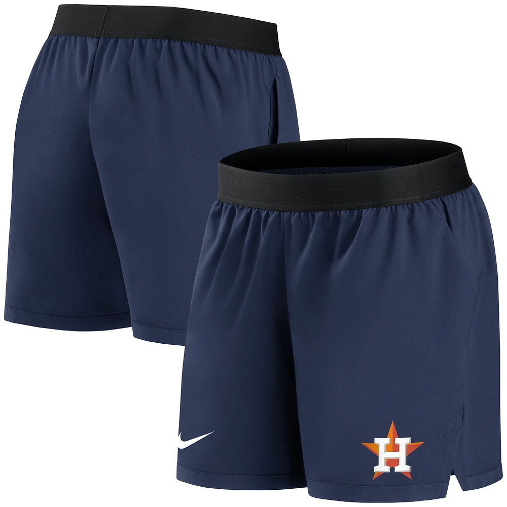 Women's Nike Navy Houston Astros Authentic Collection Flex Vent Max Performance Shorts