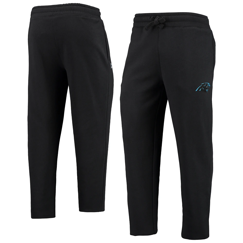 Men's Black Carolina Panthers Starter Option Run Sweatpants