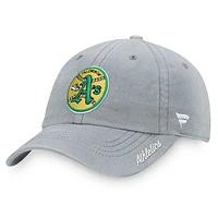 Women's Fanatics Gray Athletics Cooperstown Collection Adjustable Hat