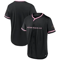 Men's Fanatics Black/Pink Inter Miami CF Ultimate Player Baseball Jersey