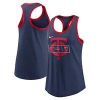 Women's Nike Navy Minnesota Twins X-Ray Racerback Performance Tank Top